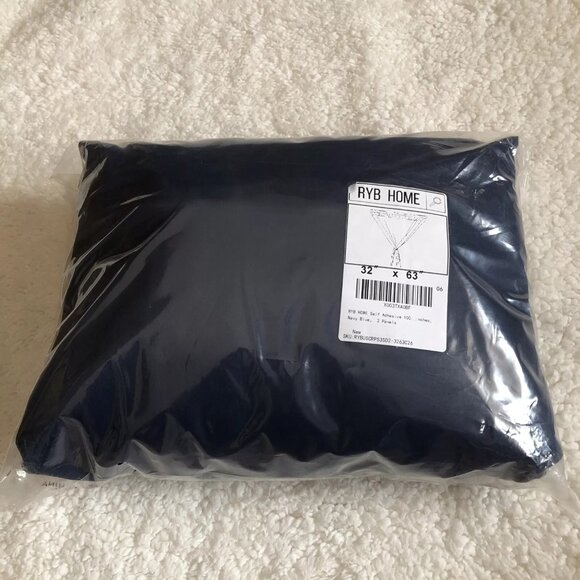 RYB HOME Self Adhesive Blackout Living Room Bedroom 2 Panels Curtains 32” X 63” - Picture 1 of 10